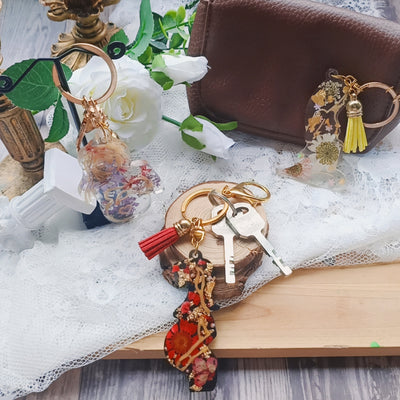 Pregnant Mom Keychain Epoxy Resin Silicone Molds with Hanging Hole 3-Bundle 2.9inch Length