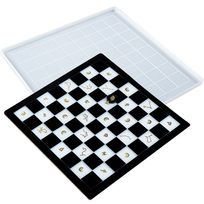 Checkerboard Epoxy Resin Silicone Mold