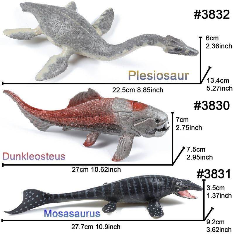 Prehistoric Sea Life Dinosaur Toy Figures Lot 5-Piece