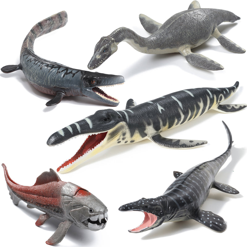 Prehistoric Sea Life Dinosaur Toy Figures Lot 5-Piece