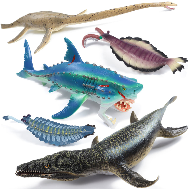Educational Realistic Prehistoric Dinosaur Toy Figures Lot 5-Piece