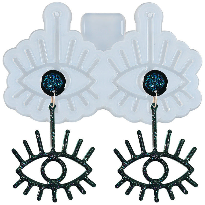 Evil Eye Earring Resin Silicone Mold 0.9x0.6inch
