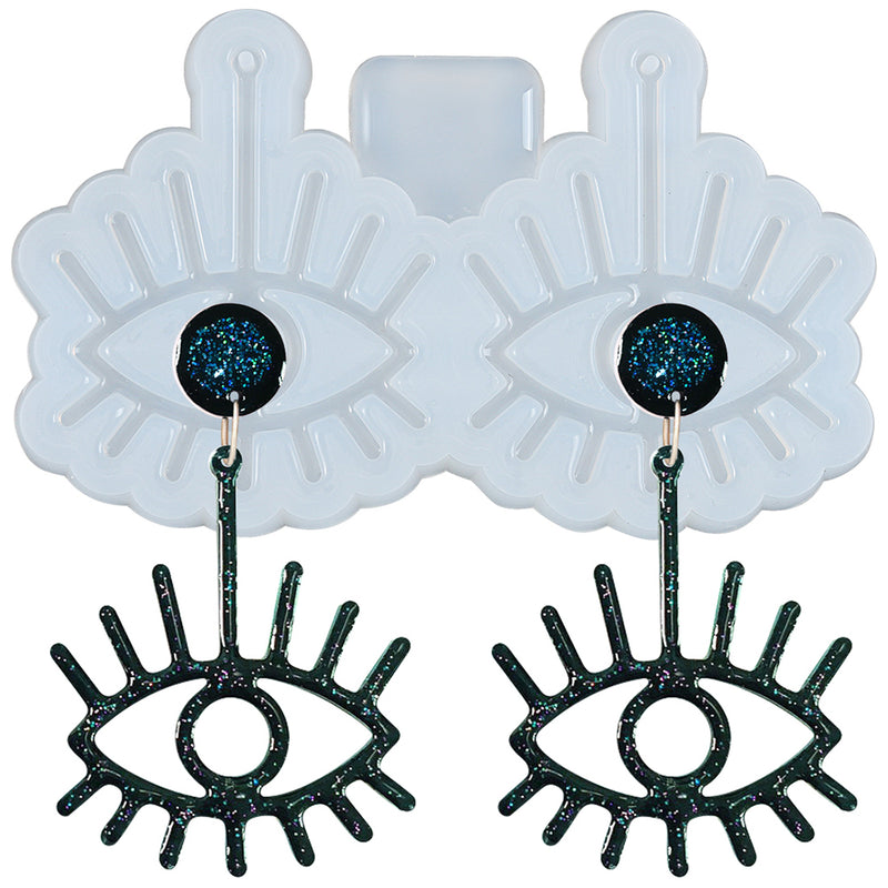 Evil Eye Earring Resin Silicone Mold 0.9x0.6inch