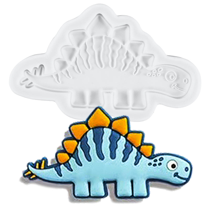 Dinosaur Fondant Silicone Mold Stegosaurus 3.07x2inch