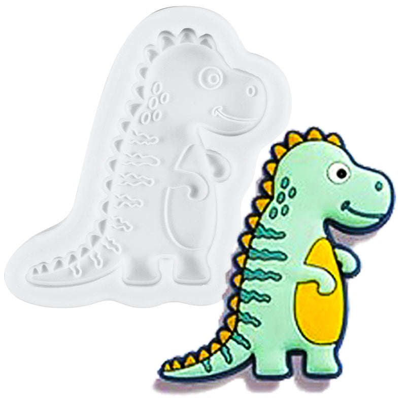 Dinosaur Fondant Silicone Mold Edmontosaurus 2.4x2.4inch