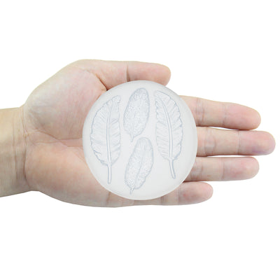 Feather Fondant Silicone Mold 4-Cavity