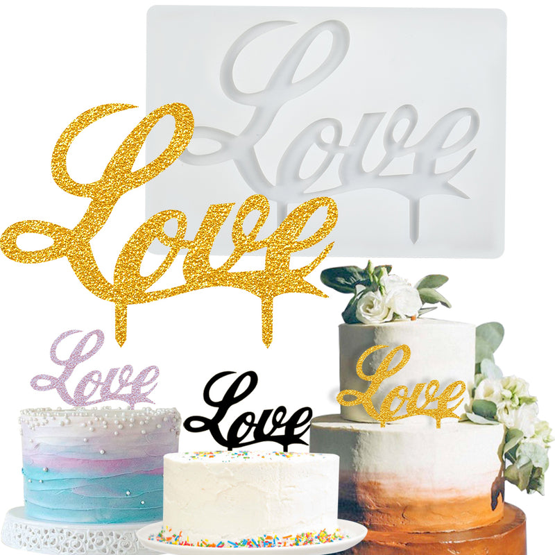 Love Cake Topper Silicone Mold