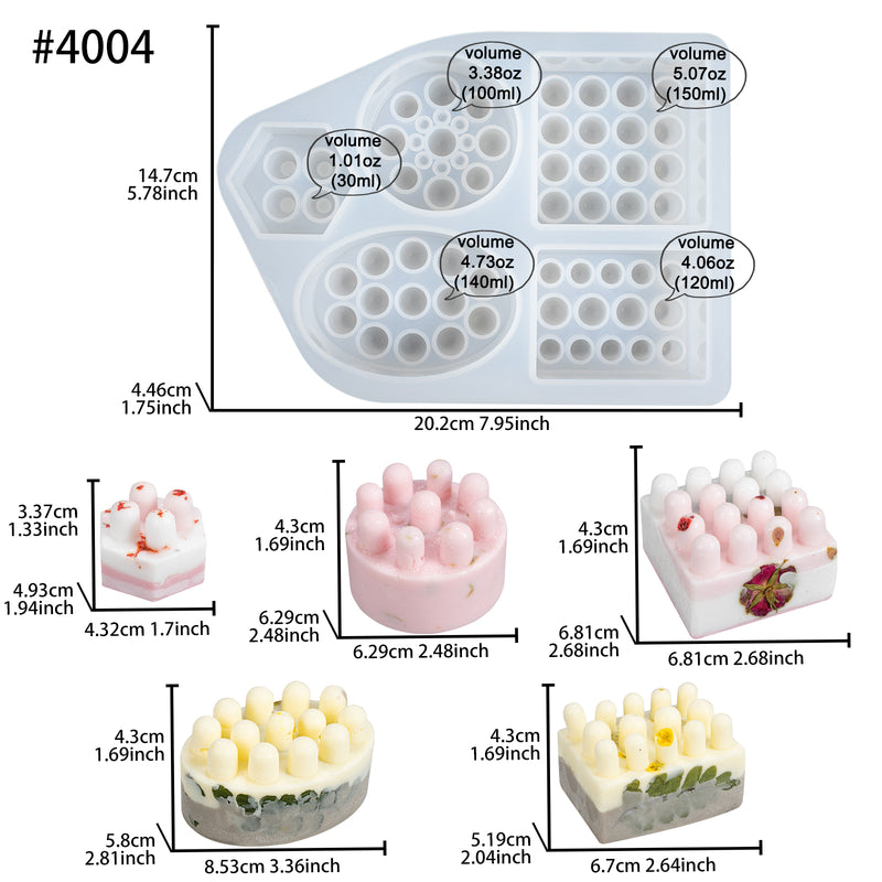 Strawberry Regular Embeds 35 Cavity Silicone Mold 5085