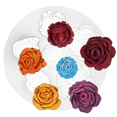 Rose Flower Fondant Silicone Molds 0.79-1.22inch