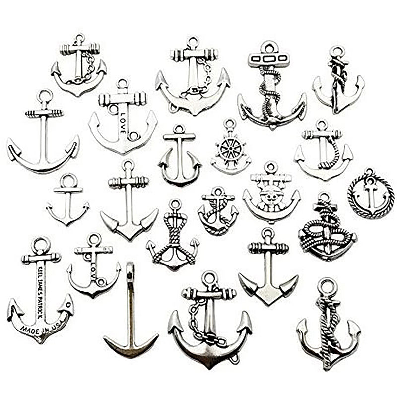 Boat Anchor Metal Nautical Pendants Boating Charms for Jewelry Making