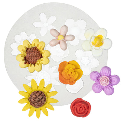 Sunflowers Daisies Fondant Silicone Molds