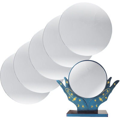 5 Mirror Lens with Protective Stickers for Magick Witch Mirror Mold