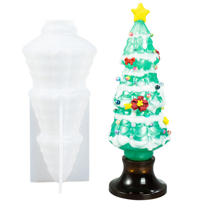 Night Light Crystal Christmas Tree Bulb Epoxy Resin Casting Silicone Mold 2.79x2.79x6.1inch