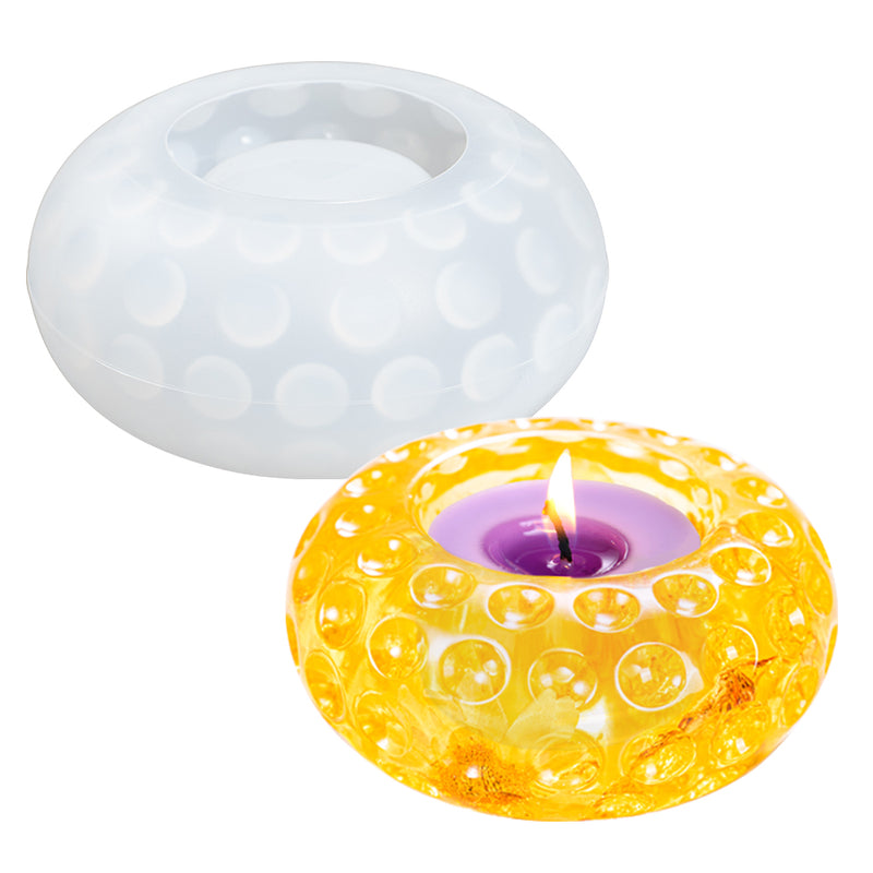 Oval Mandala Tealight Candle Holder Silicone Resin Mold