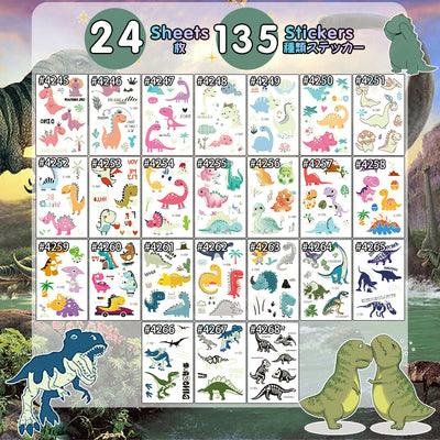 Luminous Temporary Tattoos Dinosaur Craft Stickers