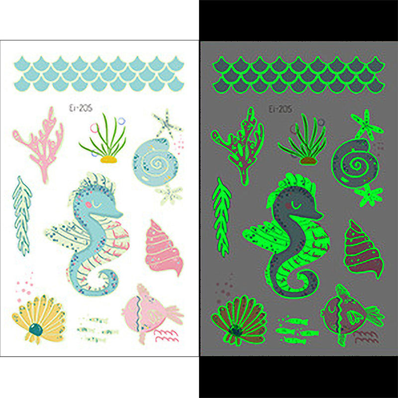 Luminous Temporary Tattoos Mermaid Craft Stickers