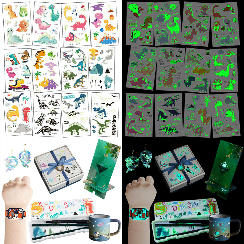 Luminous Temporary Tattoos Dinosaur Craft Stickers