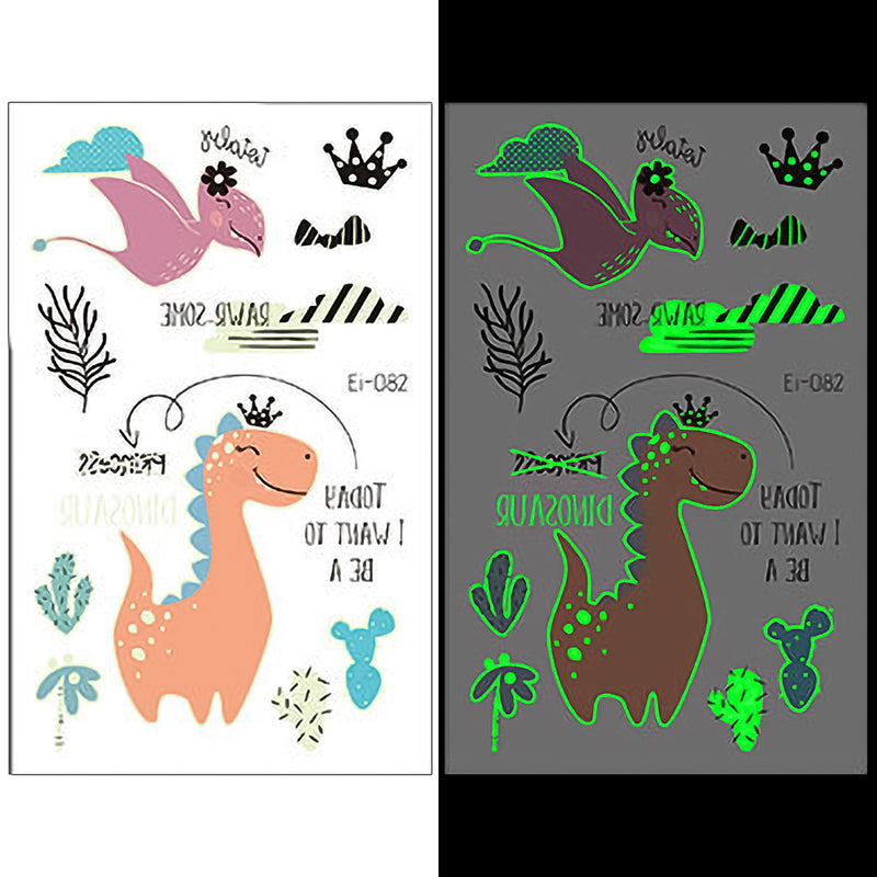 Luminous Temporary Tattoos Dinosaur Craft Stickers