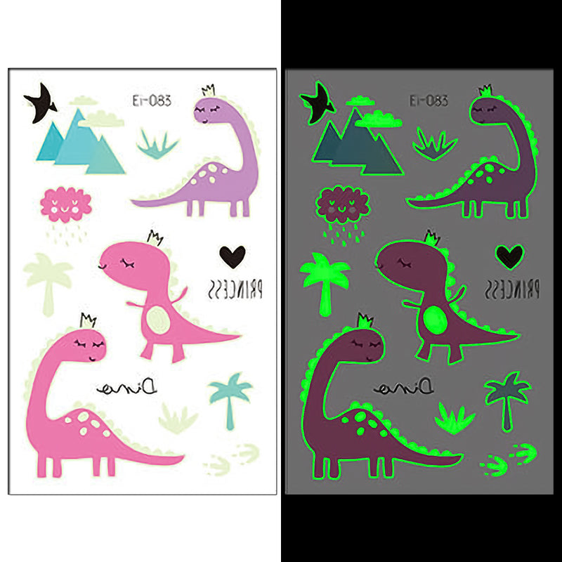 Luminous Temporary Tattoos Dinosaur Craft Stickers