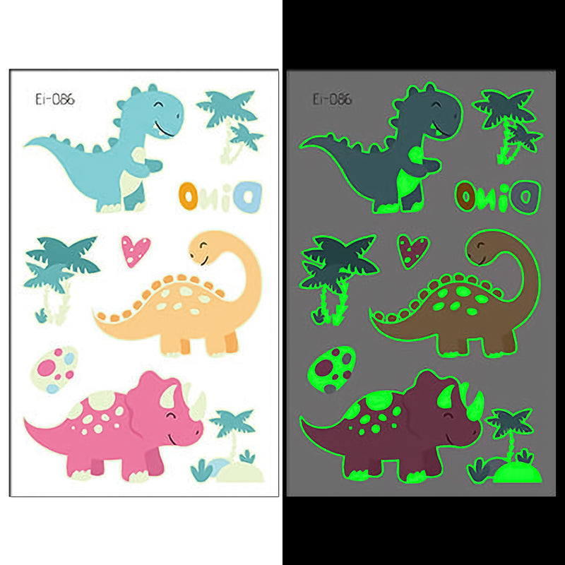 Luminous Temporary Tattoos Dinosaur Craft Stickers