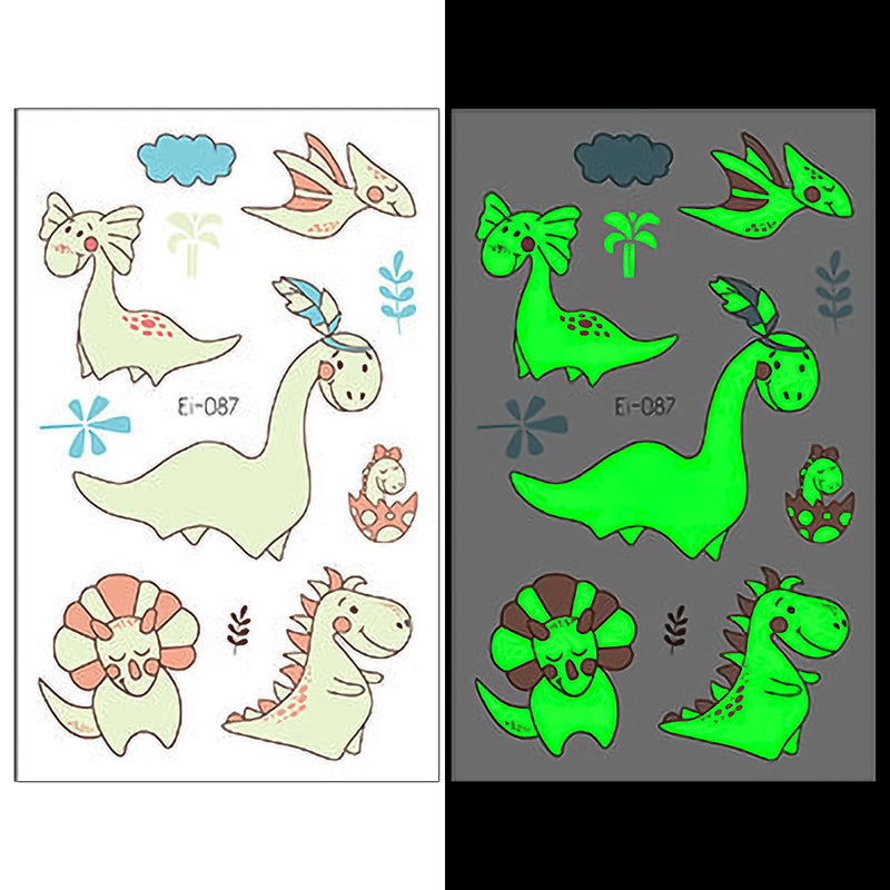 Luminous Temporary Tattoos Dinosaur Craft Stickers