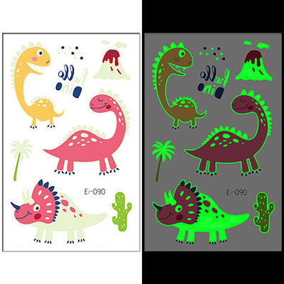 Luminous Temporary Tattoos Dinosaur Craft Stickers