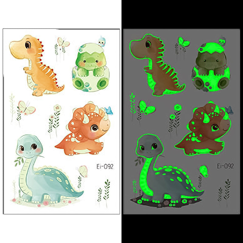 Luminous Temporary Tattoos Dinosaur Craft Stickers