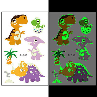 Luminous Temporary Tattoos Dinosaur Craft Stickers