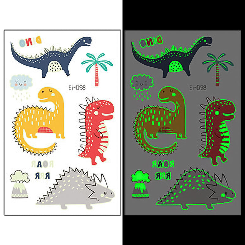 Luminous Temporary Tattoos Dinosaur Craft Stickers