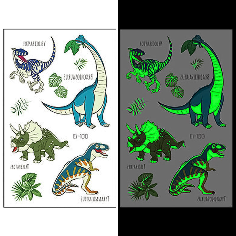 Luminous Temporary Tattoos Dinosaur Craft Stickers