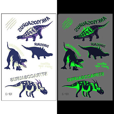 Luminous Temporary Tattoos Dinosaur Craft Stickers