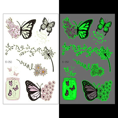 Luminous Temporary Tattoos Fairy Garden Craft Stickers