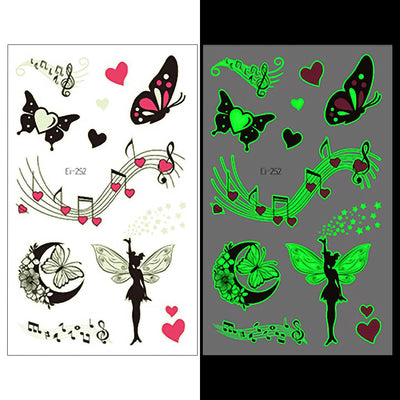 Luminous Temporary Tattoos Fairy Garden Craft Stickers