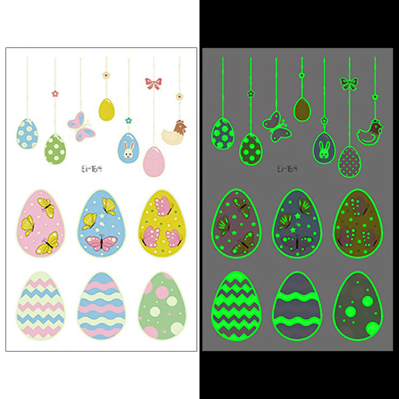 Luminous Temporary Tattoos Easter Craft Stickers