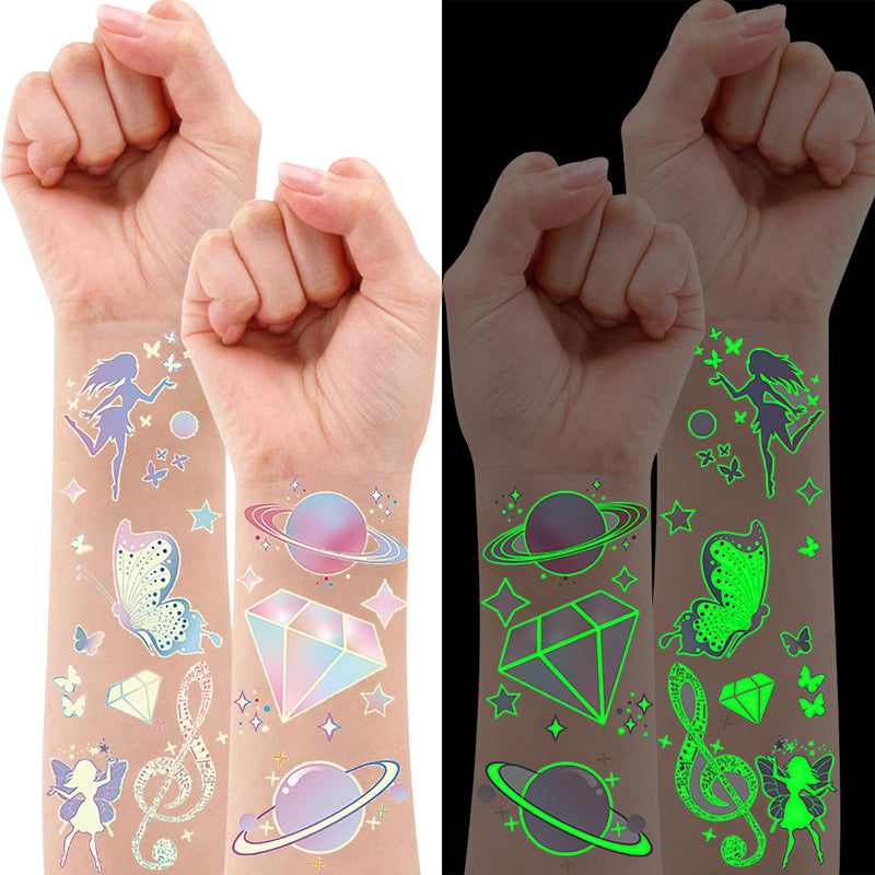 Luminous Temporary Tattoos Fantasy Craft Stickers