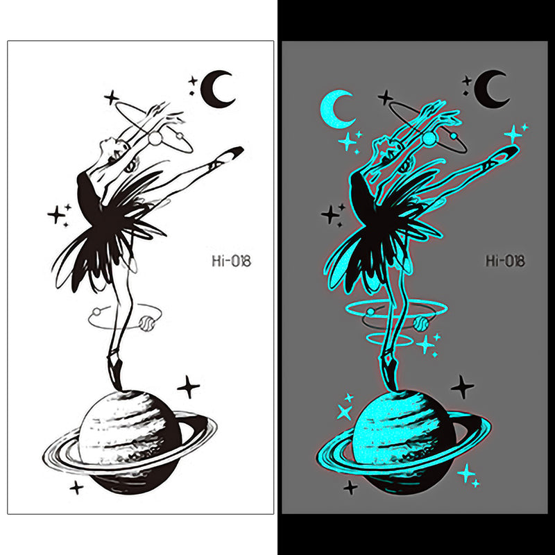 Luminous Temporary Tattoos Witchcraft Wicca Craft Sticker