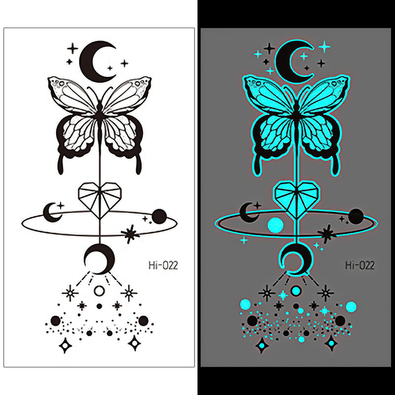 Luminous Temporary Tattoos Witchcraft Wicca Craft Sticker