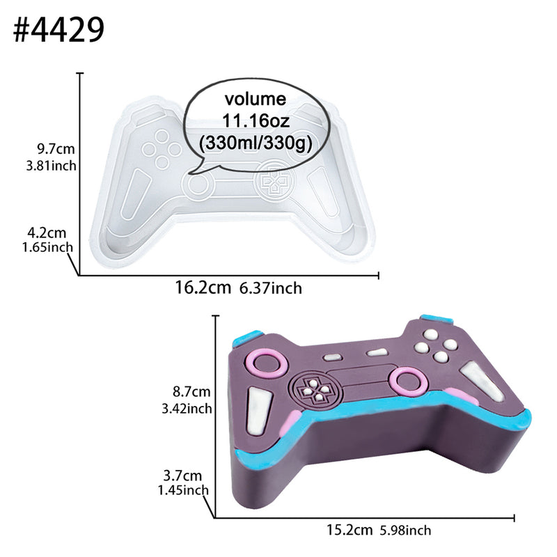 Large Game Controller Silicone Molds Chocolate Fondant Cake Topper Resin Epoxy Casting 6-inch