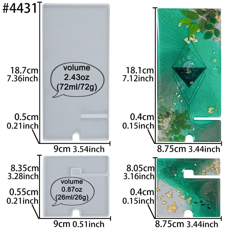 Mobile Phone Holder Resin Silicone Mold for DIY Craft Casting