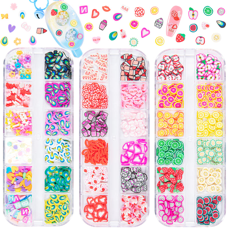 Polymer Clay Mix Sprinkles Slice Confetti for DIY