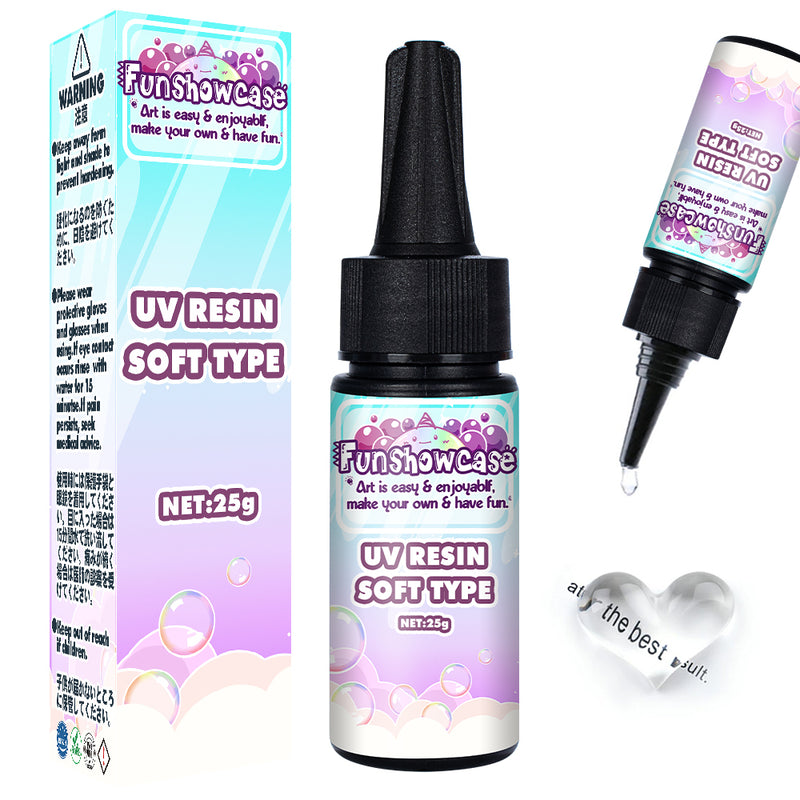 UV Resin Soft Type Transparent 25g Odorless