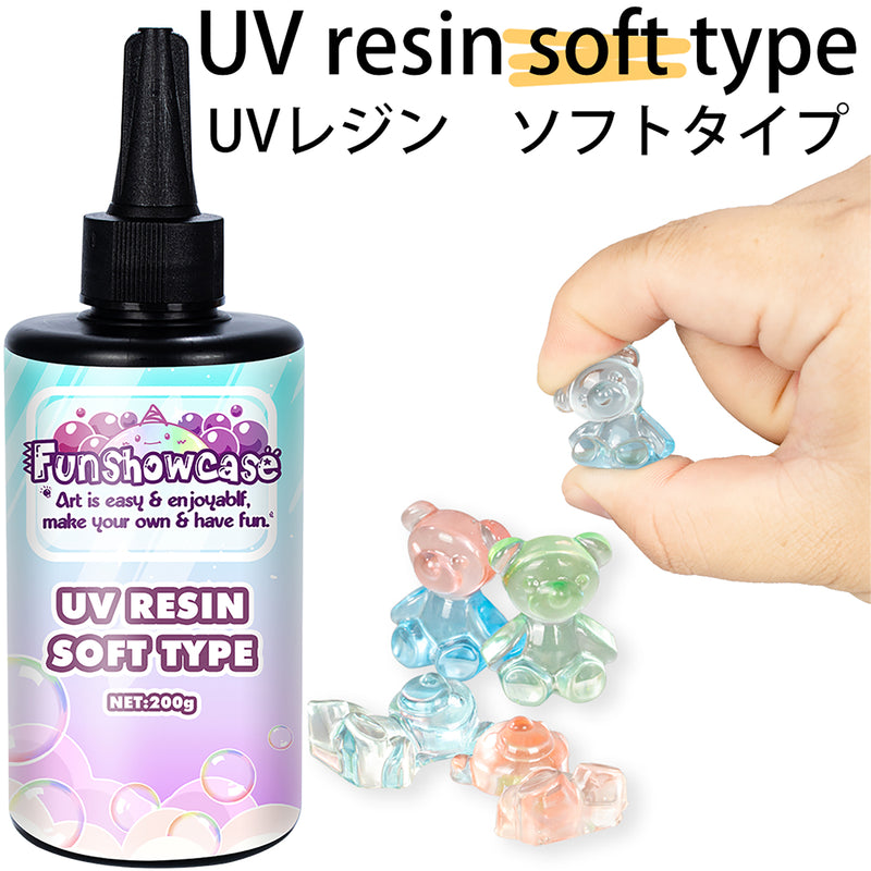 UV Resin Soft Type Transparent 200g Odorless