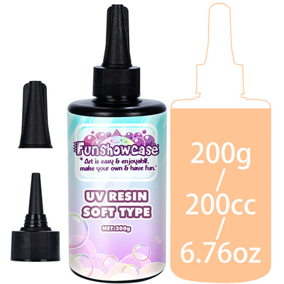 UV Resin Soft Type Transparent 200g Odorless