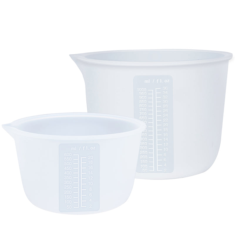 Silicone Measuring Bowl 1000ml/36oz 600ml/20oz