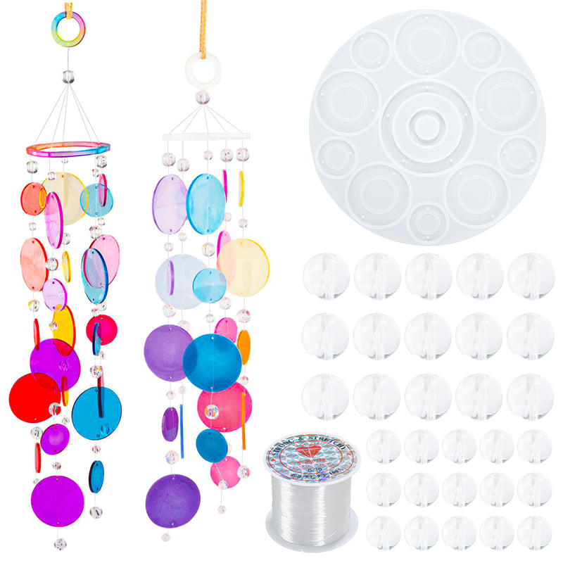 Resin Round Wind Chime Mold Set