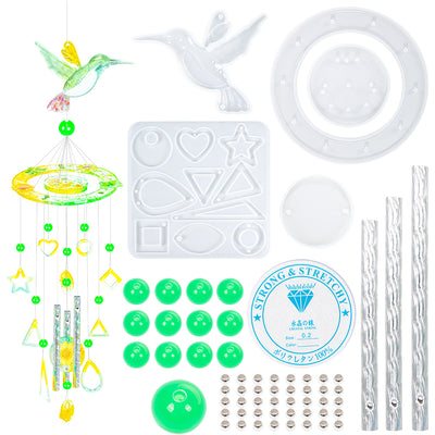 Resin Hummingbird Wind Chime Molds Set