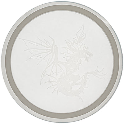 Etched Dragon Pattern Round Coaster Resin Mold