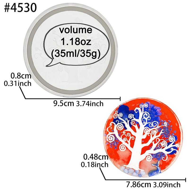 Resin Etched Pattern Round Coaster Molds