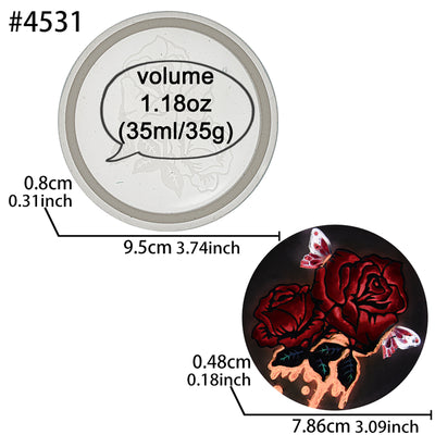 Resin Etched Pattern Round Coaster Molds