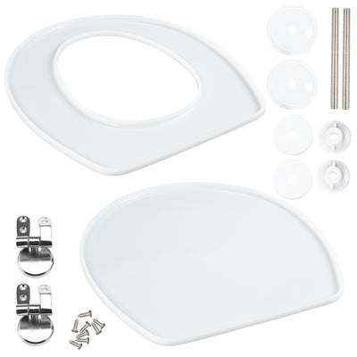 14" O-Shape Silence Close Toilet Seat Epoxy Resin Molds Set